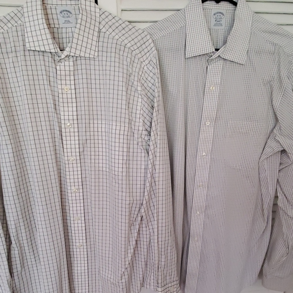 2 Brooks Brothers non-iron dress shirts